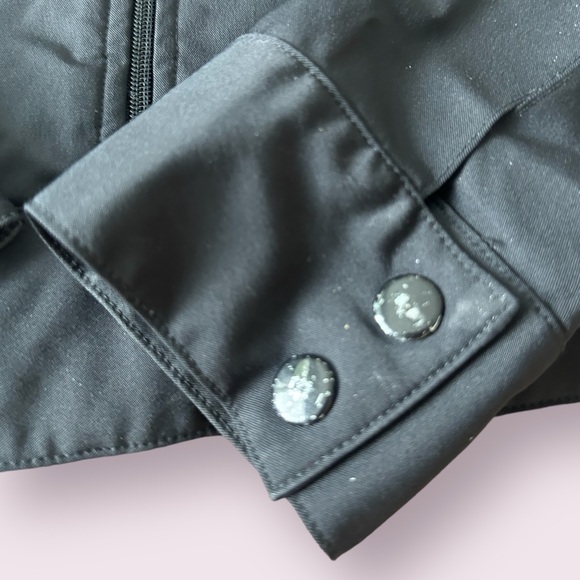 Women’s Hugo Buscati Collection Black Nylon Jacket Size Large - Picture 4 of 8